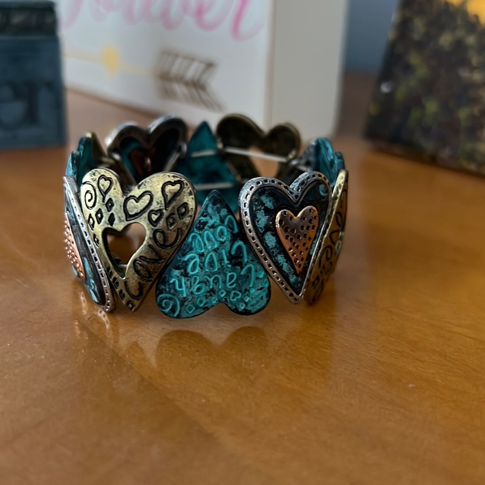 Tri tone metal bracelet
